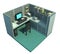 Office cubicle 3d art