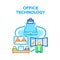 Office Digital Technology Vector Concept Color