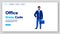 Office dress code landing page vector template