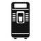 Office drinking machine icon simple vector. Machinery push