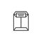 Office envelope outline icon