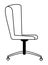 Office ergonomic chair icon cartoon black and white