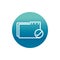 Office folder organizer stationery supply block gradient style icon