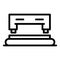 Office hole punch icon, outline style
