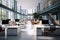 Office innovation 3D rendering captures the essence of open space