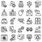 Office and Jobs Vector icons Set which can easily modify