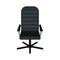 Office leather chair icon, flat style