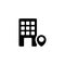 Office location icon vector illustration