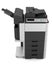 Office multifunction printer on white