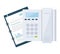 Office notepad with telephone