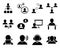 Office and people icon set