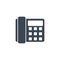 Office Phone related vector glyph icon.