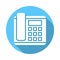 Office phone, telephone flat icon