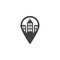 Office place location vector icon
