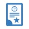 Office project file icon / blue color