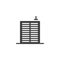 Office, Residential building vector icon