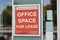 Office Space For Lease Sign On Door