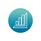 Office statistics diagram report financial supply block gradient style icon