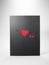 Office Supplies,black notebook which Cover heart-s