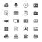 Office supplies flat icons