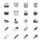 Office supplies flat icons