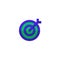 Office target icon design. simple clean professional business management concept vector illustration design