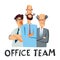 Office Team. Harsh comic cartoon characters