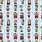 Office worker seamless pattern