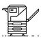 Office xerox icon, outline style