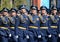 Officers of the air force Academy named after Professor N. E. Zhukovsky and Y. A. Gagarin at the dress rehearsal of parade on red