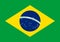 The official current flag of Brazil. National flag of Brazil. Illustration