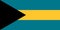 The official current flag of the Commonwealth of The Bahamas