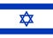 The official current flag of Israel. State flag of Israel. Illustration