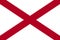 The official current flag of USA state Alabama. State flag of Alabama. Illustration