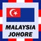 Official ensigns, flag Malaysia - Johore