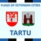 Official Flag of Estonian city Tartu