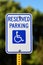 An official Handicapped parking sign.