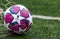 Official match ball of UEFA Champions League season 2019/20 Final Istanbul Adidas on the grass