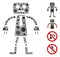 Official Robot Mosaic of CoronaVirus Icons