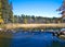 Official start of the Mississippi River at Lake Itasca State Park, Minnesota