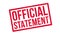 Official Statement rubber stamp