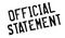 Official Statement rubber stamp