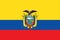 Official vector flag of Ecuador