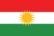 Official vector flag of Iraqi Kurdistan autonomous region