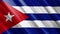 Official waving flag of cuba, independence day concept, 4K.