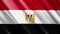 Official waving flag of egypt, independence day concept, 4K.