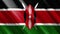 Official waving flag of kenya, independence day concept, 4K.