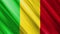 Official waving flag of mali, independence day concept, 4K.