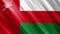 Official waving flag of oman, independence day concept, 4K.