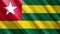 Official waving flag of togo, independence day concept, 4K.
